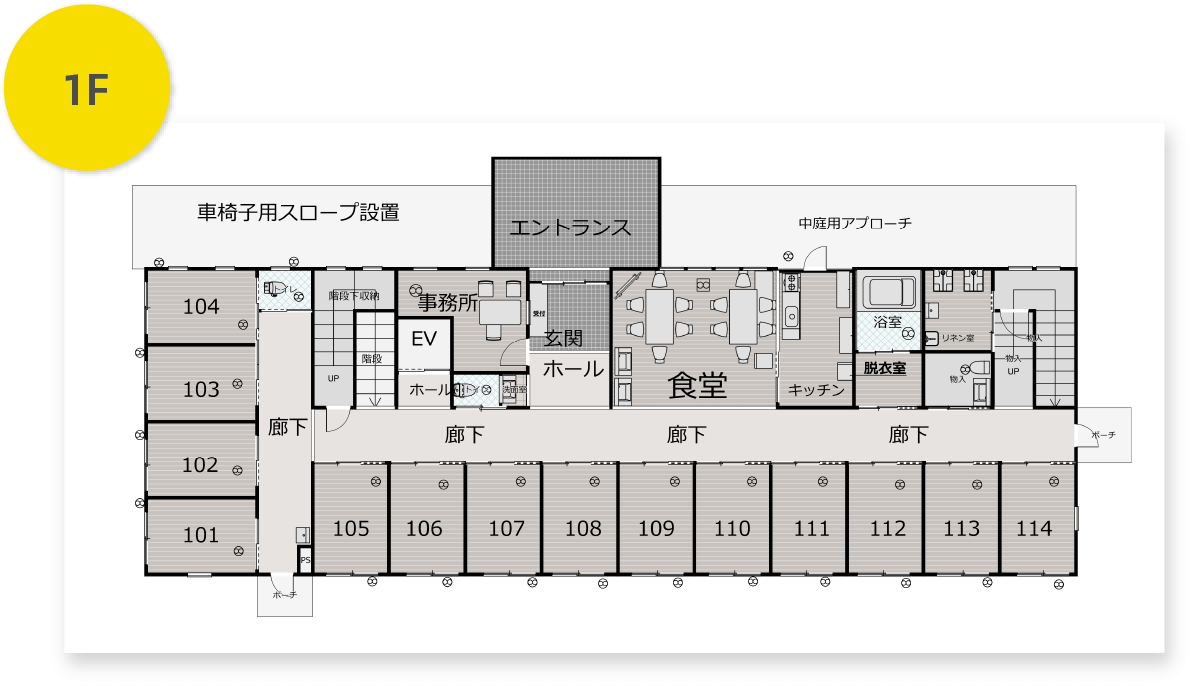 フロアマップ1階